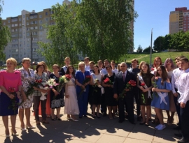 Последний звонок в &laquo;Средней школе №201 г.Минска&raquo;