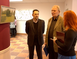 Открытие выставки белорусских художников, посвященной 100-летию Февральской буржуазно-демократической революции